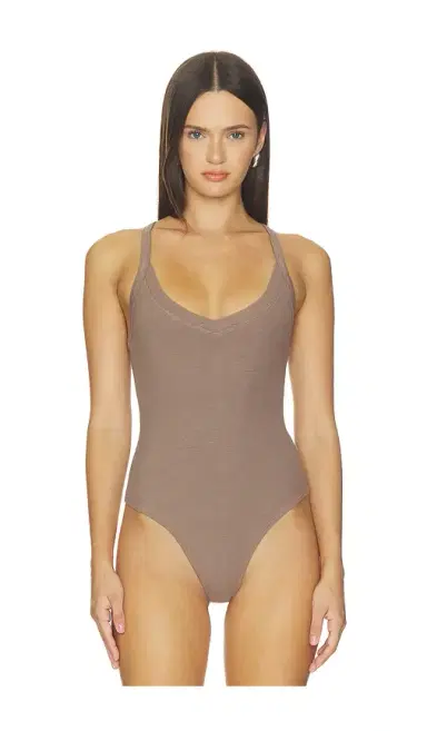 L'AGENCE Wrenna Racerback Bodysuit | Thumbnail 2