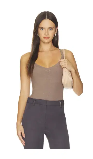 L'AGENCE Wrenna Racerback Bodysuit | Thumbnail 1