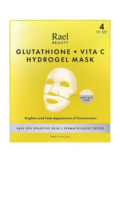Rael Glutathione + Vitamin C Hydrogel Mask 4 Count