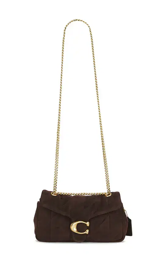 Coach Soft Quilted Suede Tabby Shoulder Bag 26
