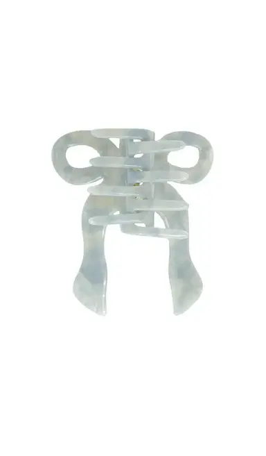 Solar Eclipse Hand-Painted Bride Coquette Claw Hair Clip | Thumbnail 2