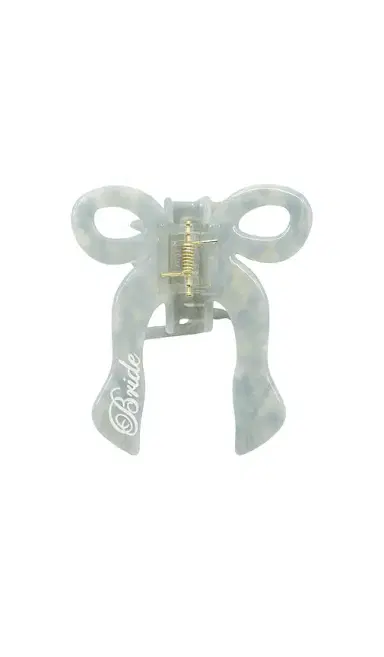 Solar Eclipse Hand-Painted Bride Coquette Claw Hair Clip | Thumbnail 1