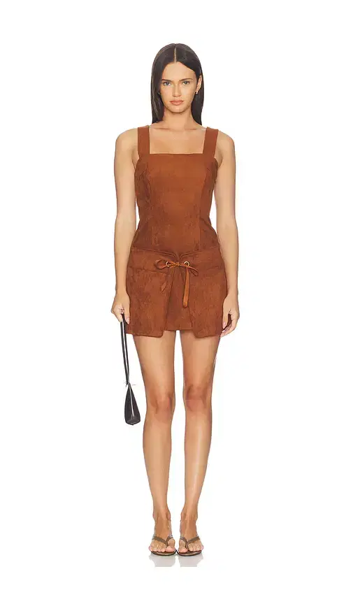 Amanda Uprichard Robin Suede Romper