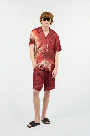 Roberto Cavalli Shorts With Jaguar Skin Print | Thumbnail 6