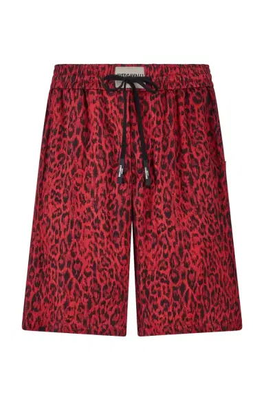 Roberto Cavalli Shorts With Jaguar Skin Print | Thumbnail 1