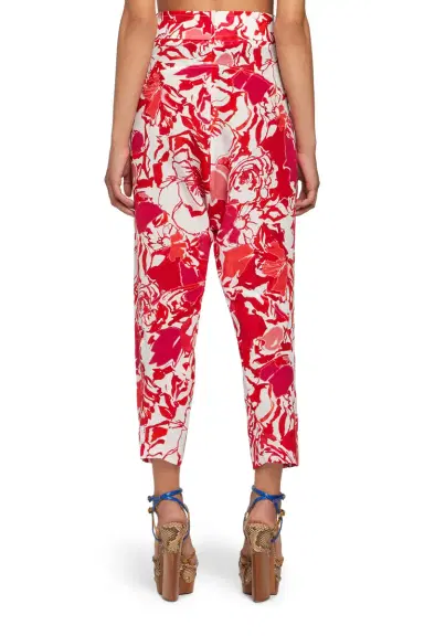Roberto Cavalli Hydrangea print cropped trousers | Thumbnail 3