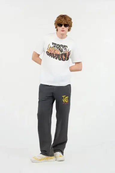 Roberto Cavalli T-Shirt With Front Logo Print | Thumbnail 6