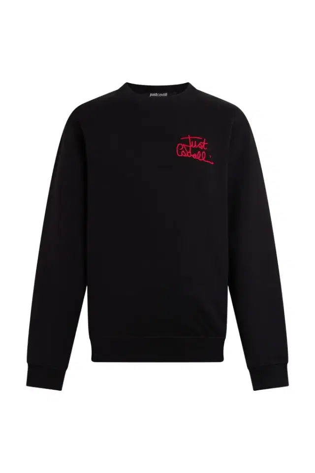Roberto Cavalli Crewneck sweatshirt with embroidered logo