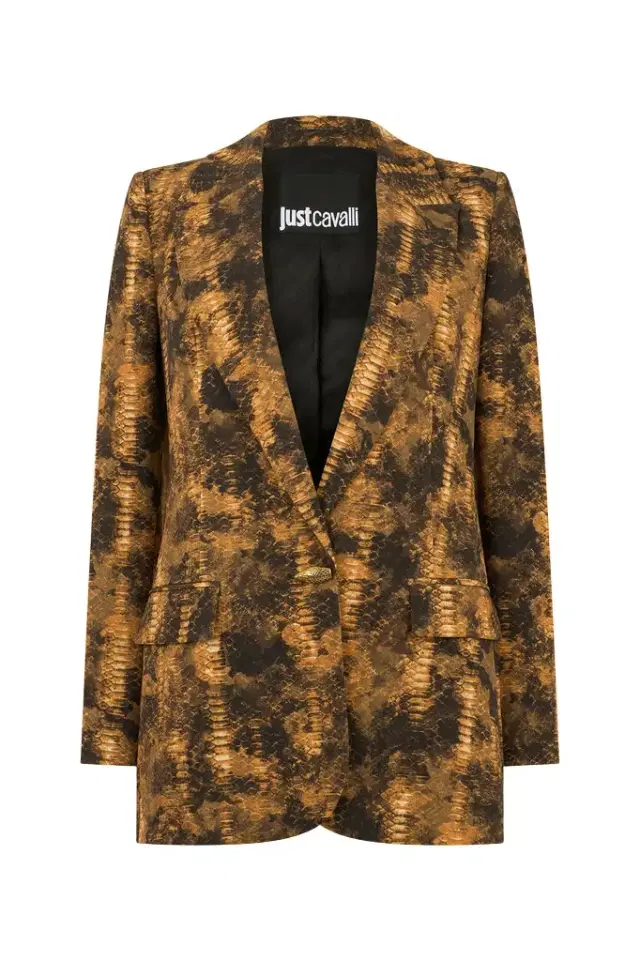 Roberto Cavalli Python Print Jacket