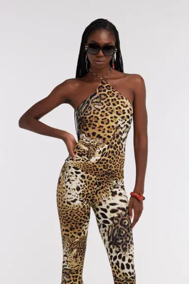 Roberto Cavalli Top with Jaguar Skin print | Thumbnail 2