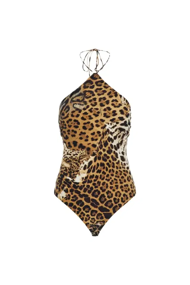 Roberto Cavalli Top with Jaguar Skin print