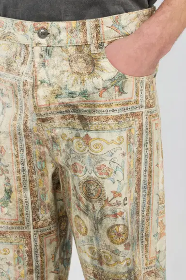 Roberto Cavalli Persian Tarot Print Jeans | Thumbnail 4