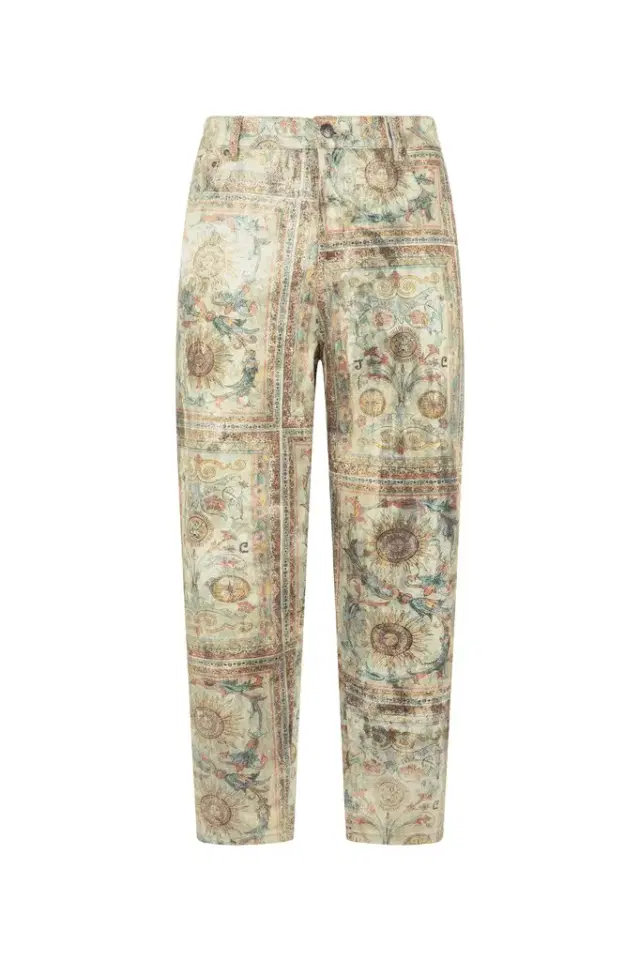 Roberto Cavalli Persian Tarot Print Jeans