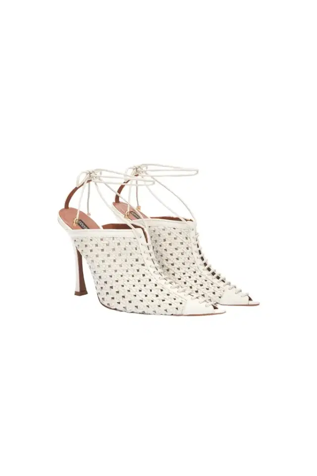 Roberto Cavalli Lace-Up And Openwork Mules