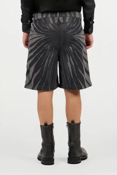 Roberto Cavalli Ray Of Gold Print Bermuda Shorts | Thumbnail 3