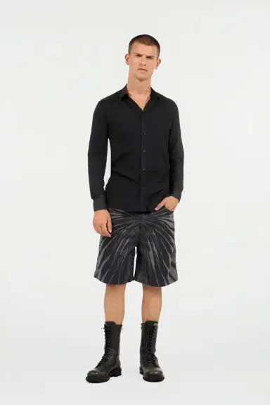 Roberto Cavalli Ray Of Gold Print Bermuda Shorts | Thumbnail 7