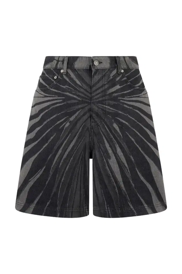 Roberto Cavalli Ray Of Gold Print Bermuda Shorts