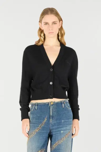 Roberto Cavalli Cardigan With Logo | Thumbnail 2