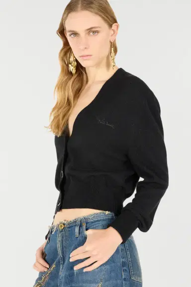 Roberto Cavalli Cardigan With Logo | Thumbnail 4