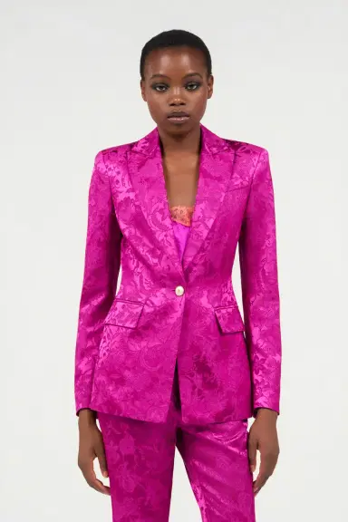 Roberto Cavalli Blazer in Florentine Flowers jacquard pattern | Thumbnail 2