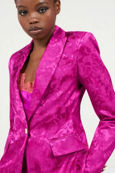 Roberto Cavalli Blazer in Florentine Flowers jacquard pattern | Thumbnail 5