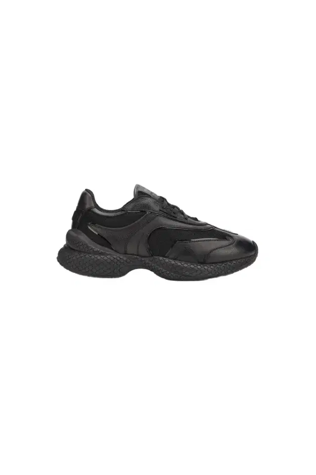 Roberto Cavalli Black Chunky Leather Sneakers