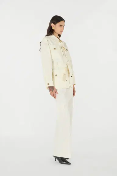 Roberto Cavalli Jacket With belt And Python Pattern | Thumbnail 2