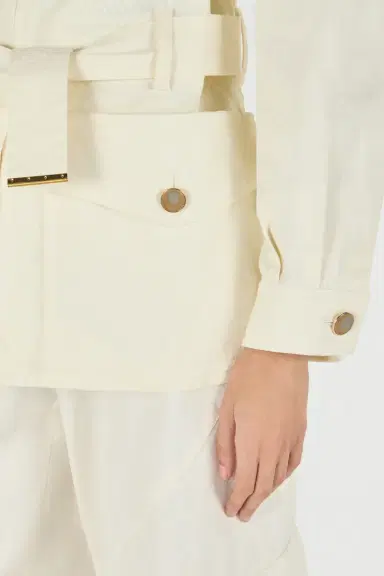Roberto Cavalli Jacket With belt And Python Pattern | Thumbnail 5