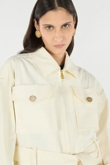 Roberto Cavalli Jacket With belt And Python Pattern | Thumbnail 6