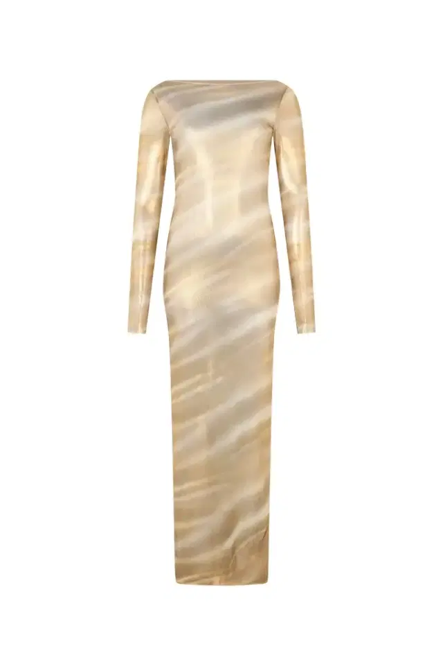 Roberto Cavalli Sheer Nilo Print Maxi Dress