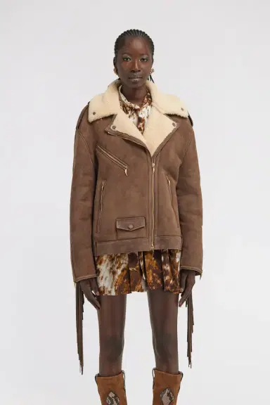 Roberto Cavalli Biker Jacket with Fringe | Thumbnail 2