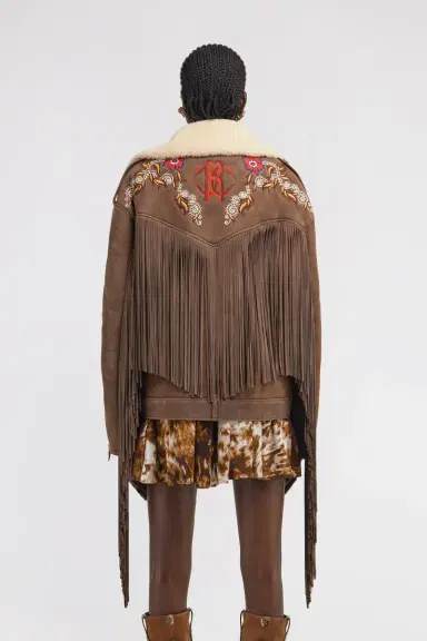 Roberto Cavalli Biker Jacket with Fringe | Thumbnail 3