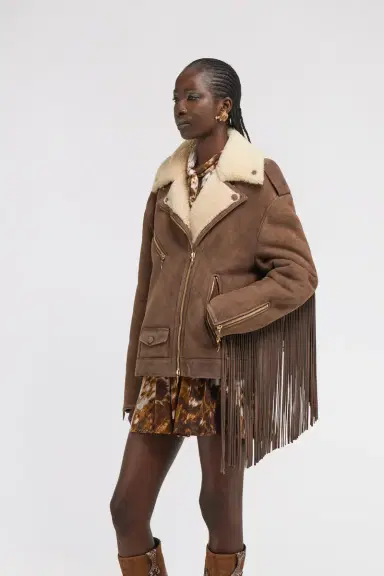 Roberto Cavalli Biker Jacket with Fringe | Thumbnail 4