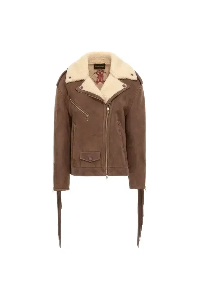 Roberto Cavalli Biker Jacket with Fringe