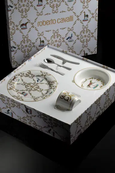 Roberto Cavalli Filigree-Print Dinner Set | Thumbnail 5