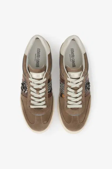 Roberto Cavalli Sneakers in Suede with Python Print | Thumbnail 4