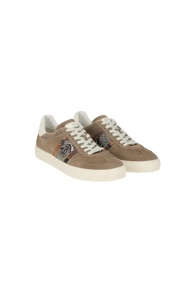 Roberto Cavalli Sneakers in Suede with Python Print