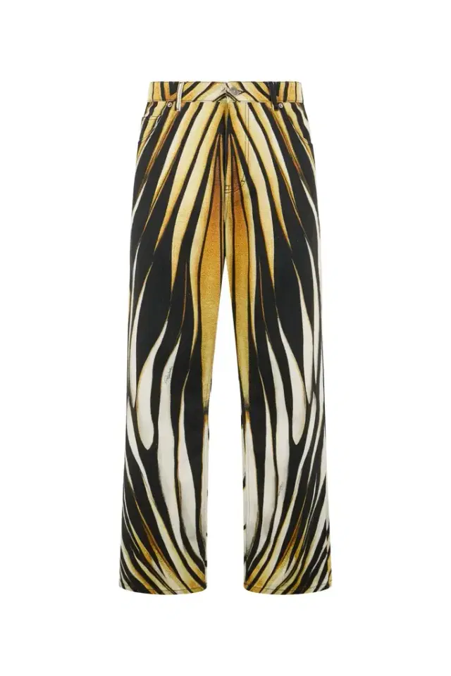 Roberto Cavalli Ray of Gold Print Jeans