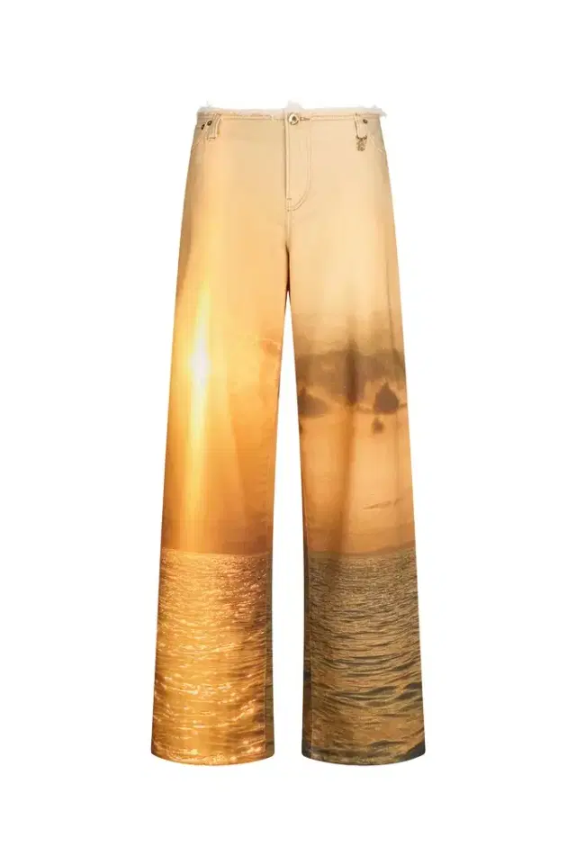 Roberto Cavalli Sunset Print Denim