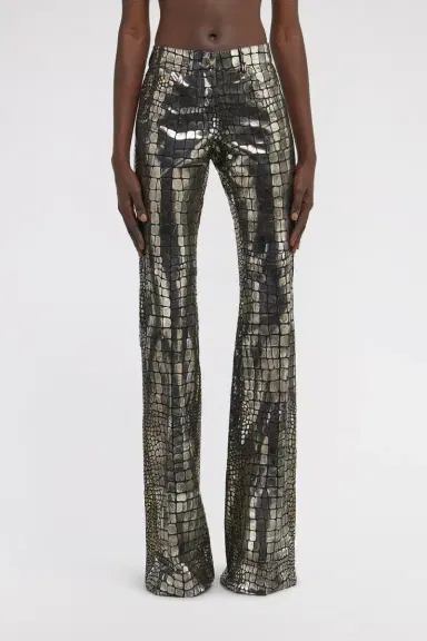 Roberto Cavalli Crocodile Effect Pants | Thumbnail 2