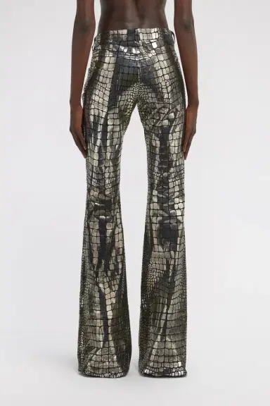 Roberto Cavalli Crocodile Effect Pants | Thumbnail 3