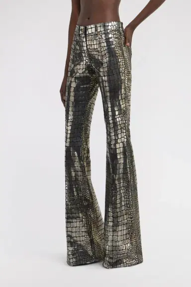 Roberto Cavalli Crocodile Effect Pants | Thumbnail 4