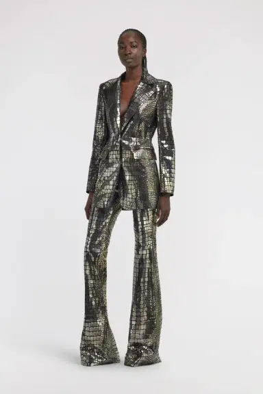 Roberto Cavalli Crocodile Effect Pants | Thumbnail 5