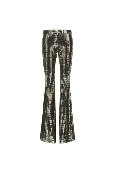 Roberto Cavalli Crocodile Effect Pants | Thumbnail 1