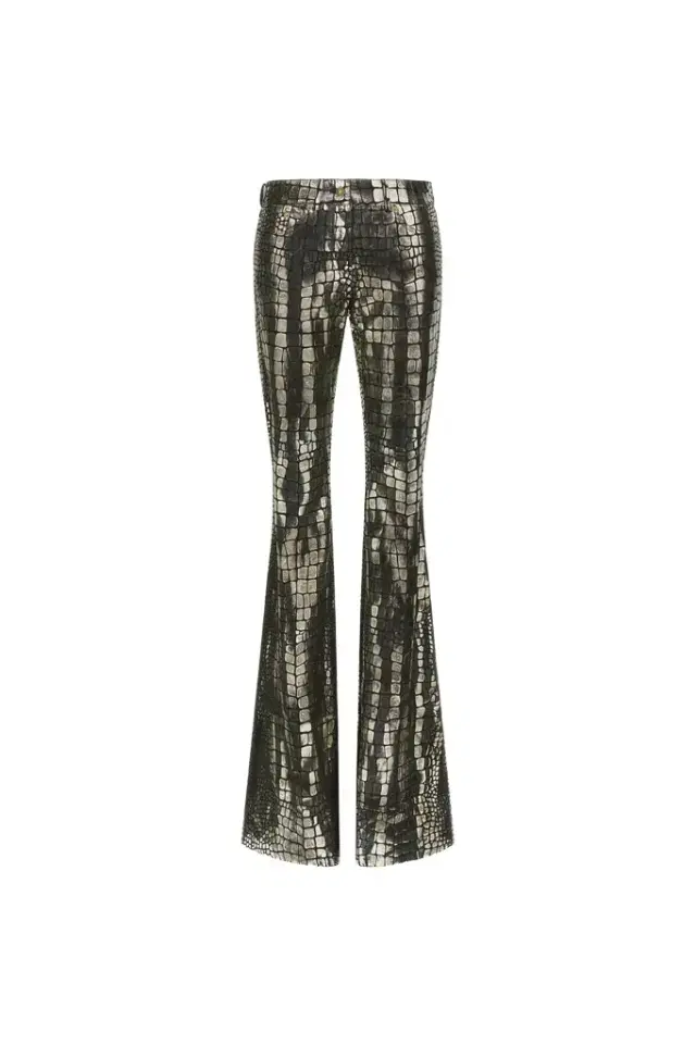 Roberto Cavalli Crocodile Effect Pants