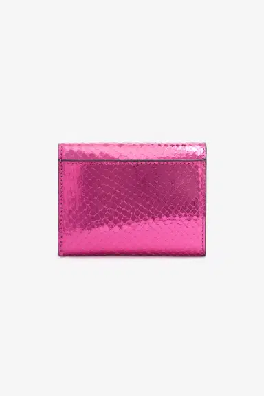 Roberto Cavalli Snake Scale-Effect Metallic Wallet | Thumbnail 2