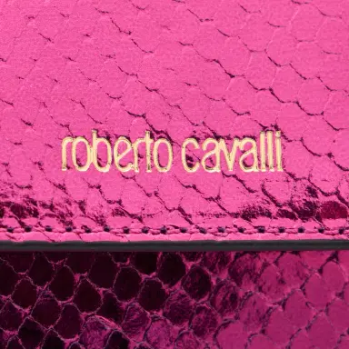 Roberto Cavalli Snake Scale-Effect Metallic Wallet | Thumbnail 4