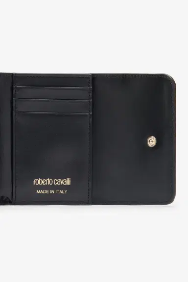 Roberto Cavalli Snake Scale-Effect Metallic Wallet | Thumbnail 6