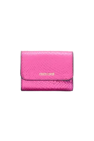 Roberto Cavalli Snake Scale-Effect Metallic Wallet | Thumbnail 1