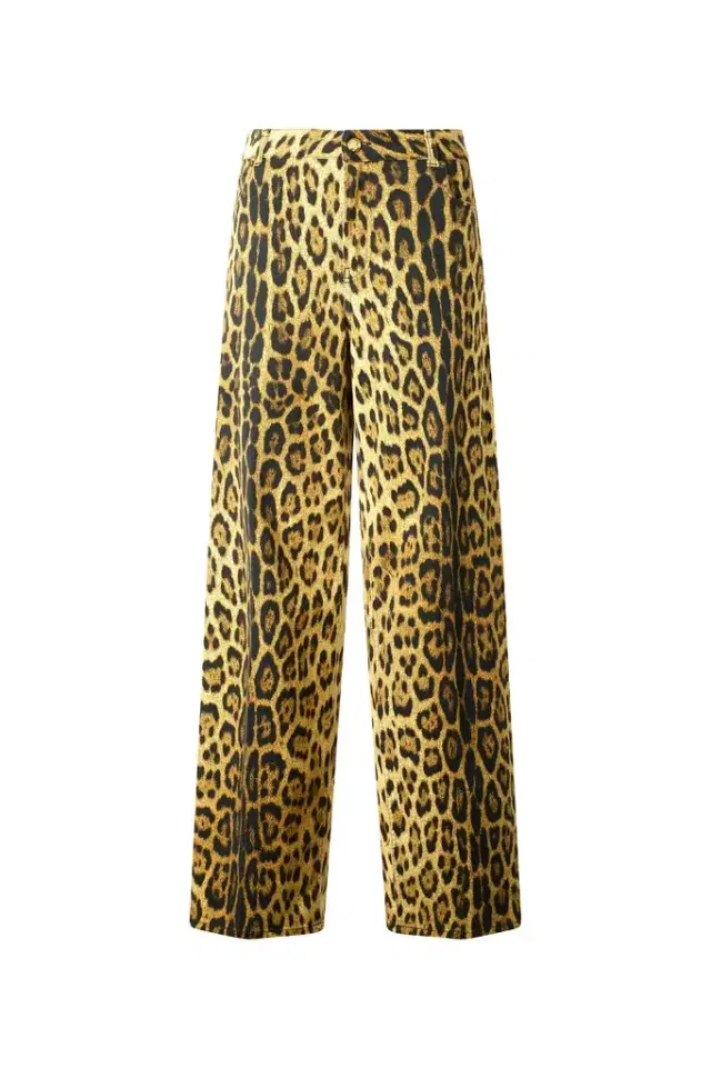 Roberto Cavalli Jeans With Jaguar Skin Print